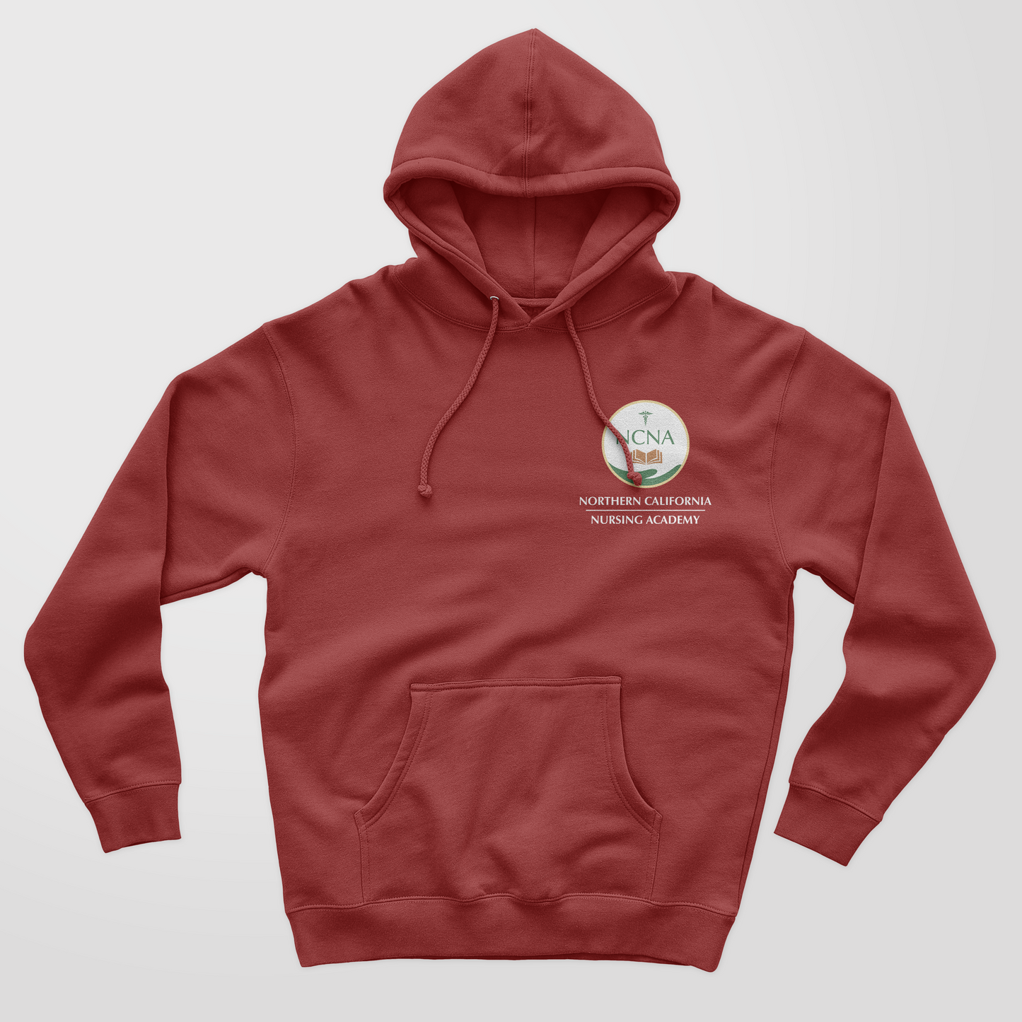 Hoodie Sweatshirt NCNA Logo Maroon