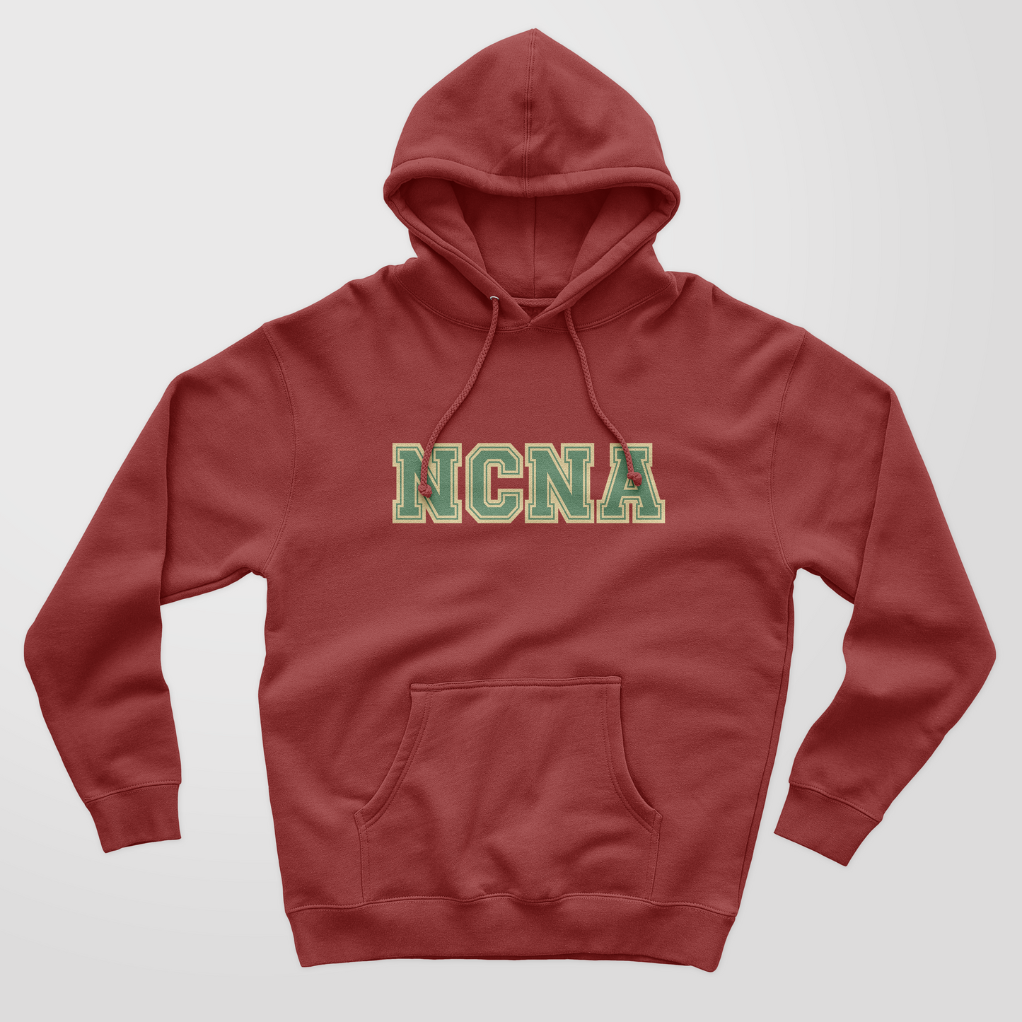 Hoodie Sweatshirt Varsity Print Maroon