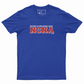 NCNA Red Varsity Print Royal Blue T-Shirt