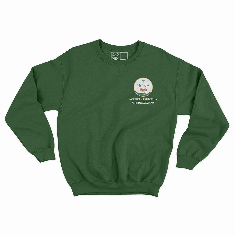 Crewneck Sweatshirt NCNA Logo Forest Green