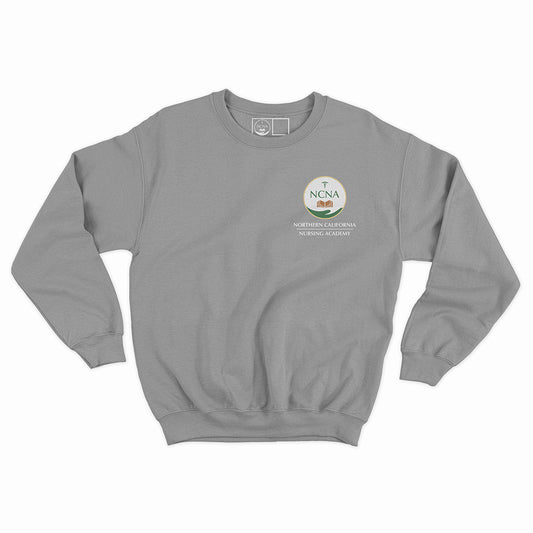 Crewneck Sweatshirt NCNA Logo Print Grey