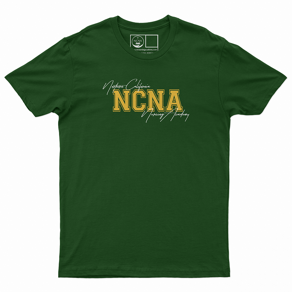 NCNA Script Forest Green T-Shirt