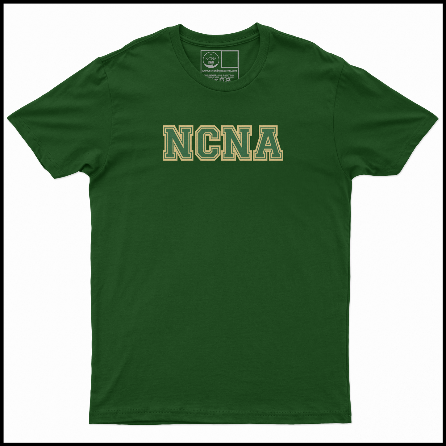 NCNA Varsity Print Forest Green T-Shirt