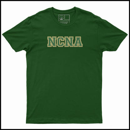 NCNA Varsity Print Forest Green T-Shirt